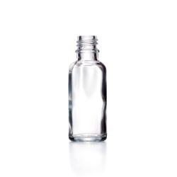 15ml Clear Glass Dropper Bottle, GL18 Neck